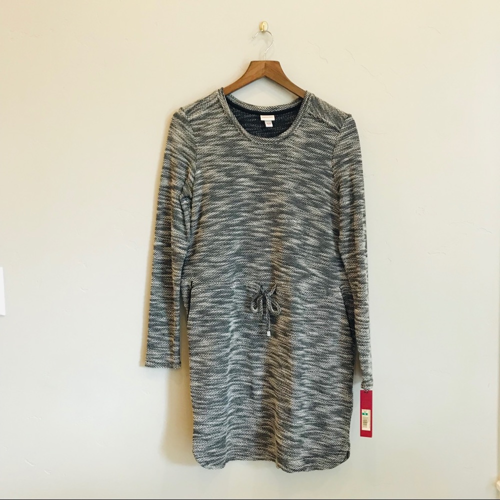 MERONA Long Sleeve Knit Dress from Target Cinch Waist